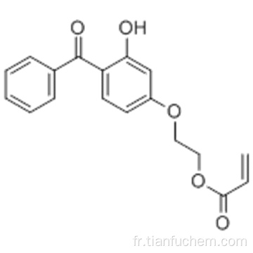 Acide 2-propénoïque, ester 2- (4-benzoyl-3-hydroxyphénoxy) éthylique CAS 16432-81-8